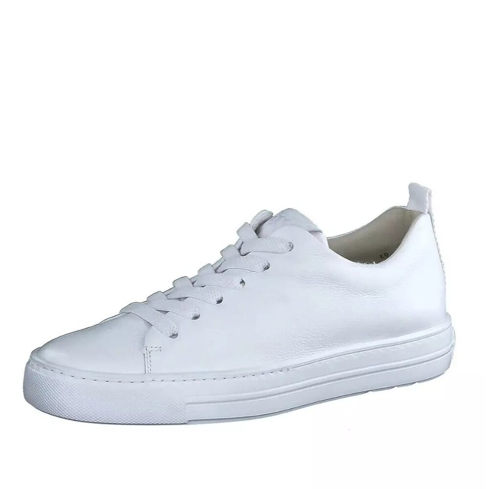 Nwt $420 Paul Green Ajay Sport Sneakers Low Top White Leahter 11 (2) (Te3)